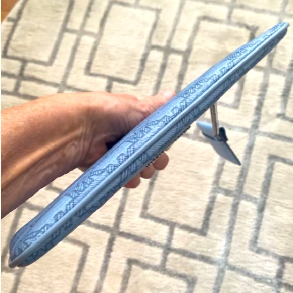 Michael Kors Jet Set Blue 2 In 1 Card Case and Wristlet Clutch MK Signature NWOT - Picture 8 of 12